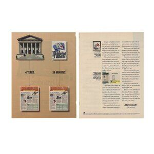 Microsoft Publisher 2.0 Vintage Print Ad 1993 Software Tools Design Pack u